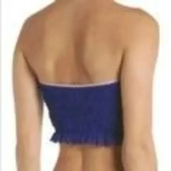 Free People Purple Bandeau Crop Top - Picture 3 of 5